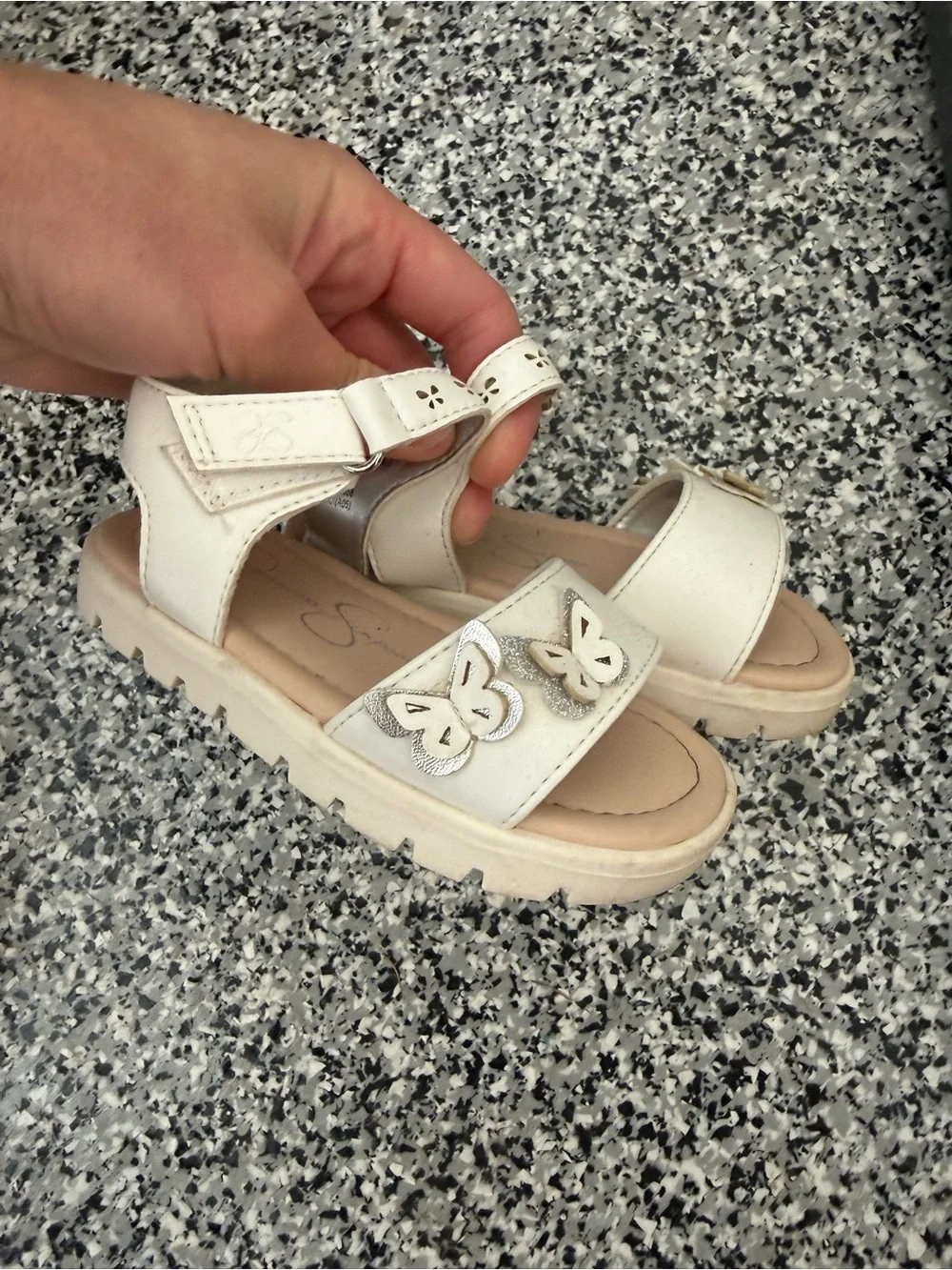 Toddler Jessica Simpson Sandals with Butterfly Accent